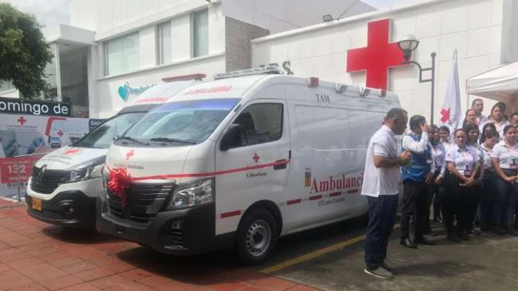 La Sociedad Nacional de la Cruz Roja Colombiana (Sncrc) contribuyó a la compra del vehículo./ Foto: Nicolás Mojica Garza.