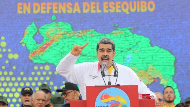 Nicolás Maduro refiriéndose a la situación de Guyana.