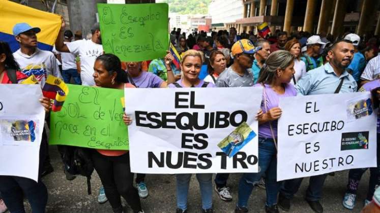 En diciembre de 2023, los venezolanos aprobaron a través de un  referéndum ‘simbólico’, que se creara un nuevo estado en la zona del Esequibo. Foto AFP 