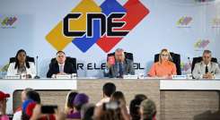 Elvis Amoroso, presidente del Consejo Nacional Electora de Venezuela (CNE)